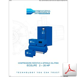 Catalogo Ceccato compressore silenziato non lubrificato